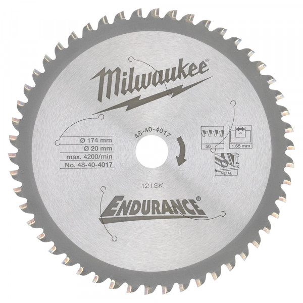 Milwaukee pílový kotúč na kov 174x20x1.65mm 50z.