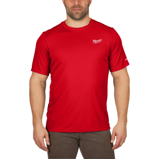 Milwaukee červené tričko s krátkym rukávom WWSSRD-S 